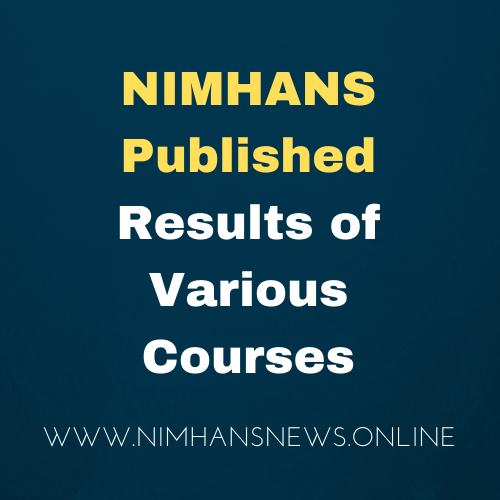 nimhans results various courses