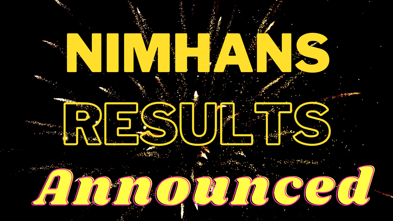 nimhans nursing results
