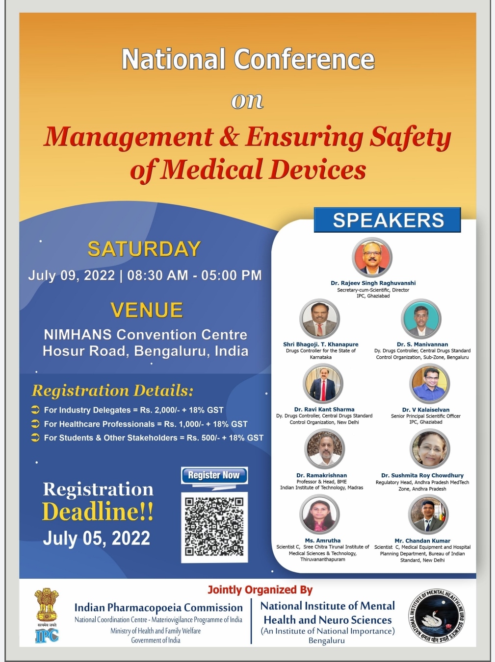 National Conference on Management & Safety of Medical Devices