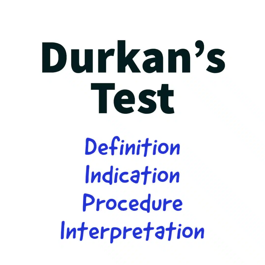Durkan's Test